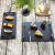 Simple Retro Style Branches Handle Decoration Display Plate Dessert Plate Slate Tray Household Swing Plate