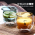 Double Wall Heat-Resistant Glass Cup Bear Cake Towel Cartoon Creative Coffee Cup Juice Milk Water Glass Household TikTok Same Cup