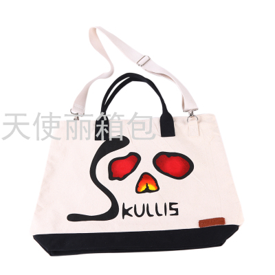 Large Capacity Double Strap Canvas Bag 16A Super Thick High Quality Watermark Beach Bag Shopping Bag