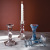 Exclusive for Cross-Border Nordic Light Luxury Candle Ware Decoration Home Model Room Restaurant Decorations Transparent Glass Candlestick