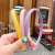 College Style ~ Candy Color Series Slim Hair Hoop Korean Internet Celebrity Sweet Cute Girl Heart Colorful Hairpin Headband Hair Accessories