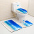 Ocean Scenery Toilet Three-Piece Floor Mat Bathroom 3-Piece Set EBay Carpet Doormat Amazon Wish Supply