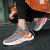 2021 Autumn New Fashion Personality Bandage Mesh Flying Woven Breathable Mid-Top Men's Casual Sports Shoes Vintage Fashion Shoes Men