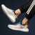 Summer Fly-Knit Sneakers Men's Breathable Casual Shoes 2021 New Trendy Mesh Coconut Shoes Men's Running Shoes