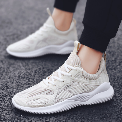 2021 Spring New Flying Woven Men's Sports Shoes Foreign Trade Running Shoes Men's Flyknit Men's Shoes Casual Sports Shoes Men
