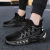 2021 Autumn New Fashion Korean Style Mesh Surface Flying Woven Breathable Mid-Top Men's Casual Sports Shoes Vintage Fashion Shoes Men