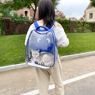 Space Capsule Cat Pet Backpack Transparent Dog Backpack out Breathable and Portable Pet Bag Chest Backpack