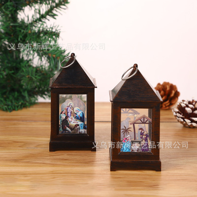 Factory Direct Supply Christian Furnishings Gift Retro Style Lamp Religious Decoration in Stock Wholesale