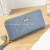 Women's Wallet Bee Printed Long Single-Pull Hand Holding Multiple Card Slots Embossed Flower Wallet Wholesale Fashion