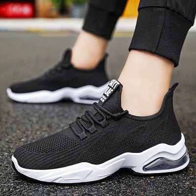 Shoes Men's 2021 New Flyknit Men's Shoes Trendy Air Cushion Running Shoes Student Sports Casual Sneakers Men