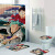 Manufacturer Graphic Customization Day Man One Piece HD Digital Printing Bathroom Waterproof Shower Curtain Toilet 