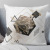 Amazon Hot Selling Modern Minimalist Geometric Cotton and Linen Cushion Case Sofa Car Cushion Marbling Pillowcase