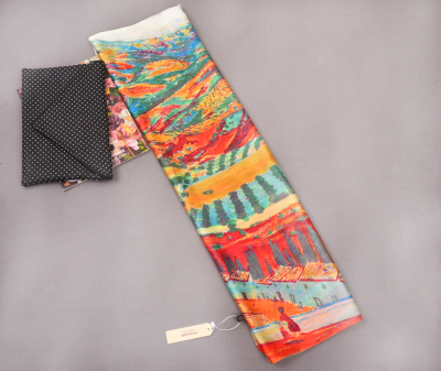 New Women's Sun-Proof Shawl Scarf Fashion Silk Scarf Large Long Scarf Versatile Autumn and Winter Artificial Silk New