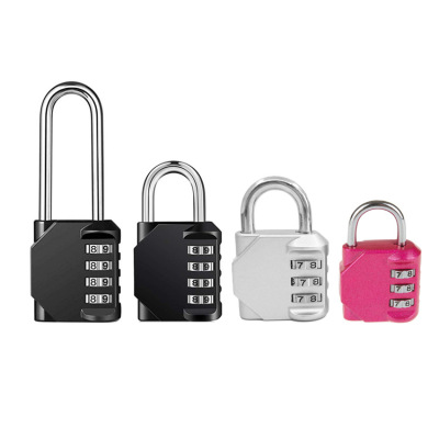 Password Lock Padlock 4-Digit Padlock with Password Required Mechanical Gate Lock Password Lock Anti-Theft Door Luggage Lock