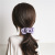 Purple Series 2021 New Simple Striped Floral Large Intestine Ring Hair Band Head Accessories Cross-Border Fabric Hair Rope