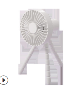 New F1010 Tripod Fan Adjustable Desktop Hanging Handheld Portable Stroller Mute Fan