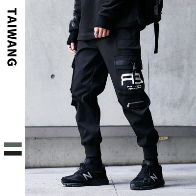 Factory Direct Sales Overalls Men's 2020 Autumn and Winter New Multi-Bag Men's Trousers High Street Fashion Brand Casual Pants Men