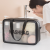 Korean Portable Large Capacity Portable Travel Transparent Wash Bag Pu Waterproof Frosted Makeup Bag Skin Care Products Buggy Bag