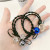 Korean Alloy Hollow Rhinestone High Elastic Rubber Band Hair Band All-Match Bow Crystal Pearl Hair Rope Headdress Flower for Women