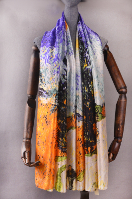 New Women's Sun-Proof Shawl Scarf Fashion Silk Scarf Large Long Scarf Versatile Autumn and Winter Artificial Silk New