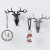 Creative Antlers American Style Home Decoration Hook Special Deer Head Punch-Free Wall Hook Wall Hanging Key Hook