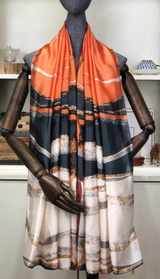 35"X 70" Women Sun-Proof Shawl Fashion Artificial Silk Long Scarf