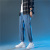 INS Hong Kong Style 2021 New Men's Cropped Jeans Men's Youth Loose Casual Fashion Brand Wide Leg Student