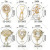 New Nail Ornament Real Gold Color-Retaining Zircon Pendant High-End Private Customization Nail Patch Factory Direct Sales