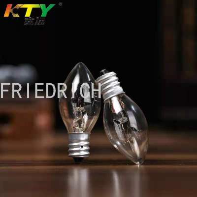 C7e12 New Tungsten Wire Small Night Lamp Bubble Clear Light Heating Tungsten Lamp