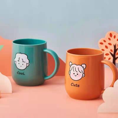 Garcup Home High-Profile Figure One Pair of Lovers Creative Cartoon Cup Tooth Cup a Family of Four Parent-Child Cup