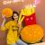 Factory Direct Sales Ins Internet Celebrity Simulated Burger French Fries Shaped Pillow Creative Snack Decoration Bed Cushion for Leaning on Plush Toy