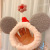Korean Ins Internet Celebrity Cute Bear Ears Flower Hair Band Female Face Wash All-Match out Headdress Hairpin Hair Band