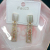 New Products in Stock Wholesale English Graceful Personality Trendy Earrings Zircon Inlaid Band Opal Ear Drops Earrings