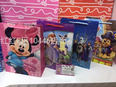 Cartoon Gift Bag Princess Children Gift Bag Shopping Bag Cartoon Paper BagBAG手提袋