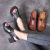 Women's Sandals 2021 New Summer Handmade First Layer Cowhide Women's Shoes Generation All-Matching Genuine Leather Two-Way Sandals Women