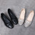 Spring and Summer New Hollowed Leisure Authentic Leather Mom Shoes Porous Model Sandals Middle-Aged and Elderly Flat Pointed Women's Shoes
