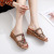 Bohemian Woven Sandals Women's Summer Outer Wear Flat Soft Bottom Wedge Comfortable and Non-Slip Young Mother Sandals