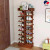 Shoe Rack Multi-Layer Household Economical Space-Saving Simulation Wooden Shoe Rack Simple Door Small Shoes Shelf Dormitory Storage Rack