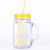 English Color Alphabet Mug Gradient Glass Mason Cup Cup Cool Drinks Cup Juice Cup Milky Tea Cup Alphabet Mug