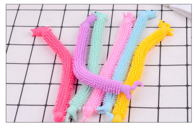 Hot-Selling New Products Whole Toy Stress Relief Rope Soft Rubber Noodle Rope Useful Tool for Pressure Reduction Single Horn Malala Le Wholesale