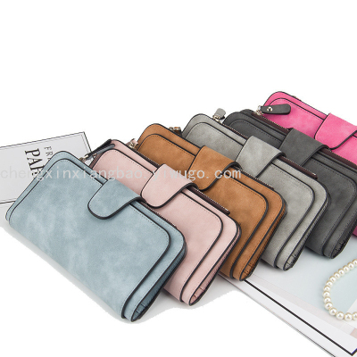 Wallet Women's Wallet Multifunctional Mobile Phone Bag Multiple Card Slots Zipper Coin Purse Tide Cross-Border Hot Sale