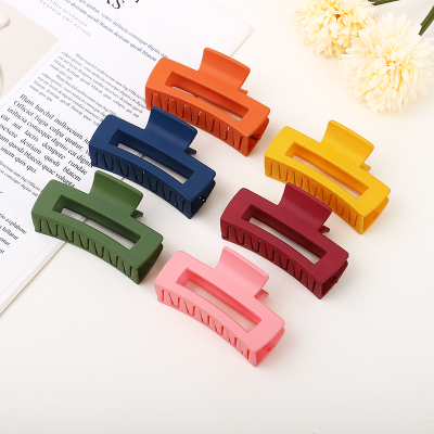 Square Grip Shark Clip Petite Korean Style National Hair Tail Clamp Japanese Elegant Coiled Hair Temperament Hair Clip All-Match