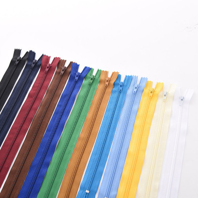 Factory Direct Zipper 3# Closed Tail Automatic Lock Nylon Zipper Multiple Specifications Can Be Customized