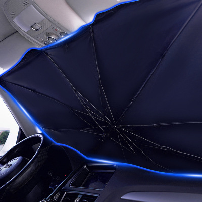 Auto Abat Vent Sunshade Car Retractable Sunscreen Heat Insulation Sun Shield Front Windshield Glass Sunshade