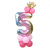 Rainbow Gradient Color Aluminum Foil Balloon Baby Happy Birthday Party Wedding Decoration Rainbow Color 32-Inch Number