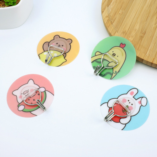 bao bao bao cartoon fashionable words hook nail-free diamond-free durable durable pvc sticky hook two independent pack