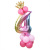 Rainbow Gradient Foil Balloon Baby Happy Birthday Party Wedding Arrangement Rainbow 32-Inch Digital