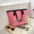 2020 New Sequined Pink Portable Shopping Bag Fashion Nylon Waterproof Women's Bag Factory Direct Sales Customizable Logo