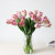 artificial tulips real touch flower 3D printing home wedding DIY decorative flores fake flowers