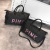 Short Distance Pink Sequined Letters Travel Bag Men and Women Handheld Lightweight Travel Large Capacity Gym Bag Waterproof Luggage Bag